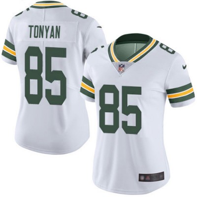 Nike Green Bay Packers #85 Robert Tonyan White Women's Stitched NFL Vapor Untouchable Limited Jersey